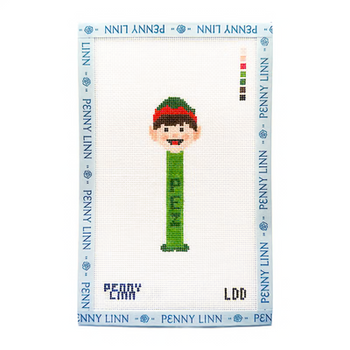 ELF CHRISTMAS PEZ 4.5" x 1.4" 18 Mesh LAZY DOODLE DESIGNS