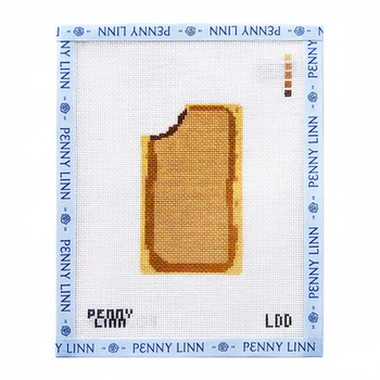 BROWN SUGAR TOASTER PASTRY 4.1" x 2.4" 18 Mesh LAZY DOODLE DESIGNS