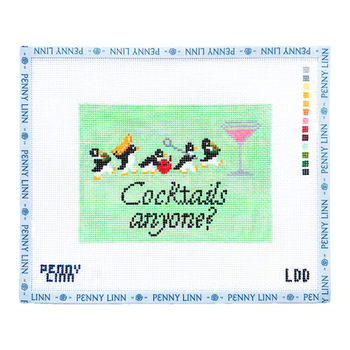 COCKTAILS ANYONE? 5" x 7" 13 Mesh LAZY DOODLE DESIGNS