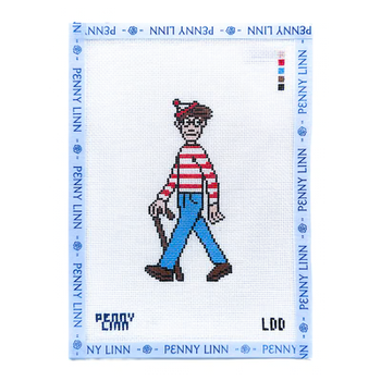 WHERE'S WALDO 5.9" x 2.5" 18 Mesh LAZY DOODLE DESIGNS