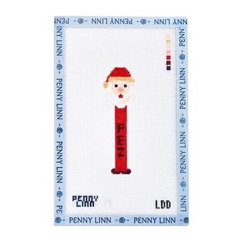 SANTA CHRISTMAS PEZ 4.5" x 1.3" 18 Mesh LAZY DOODLE DESIGNS