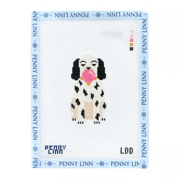 BUBBLEGUM STAFFY WHITE 3.6" x 1.8" 18 Mesh LAZY DOODLE DESIGNS