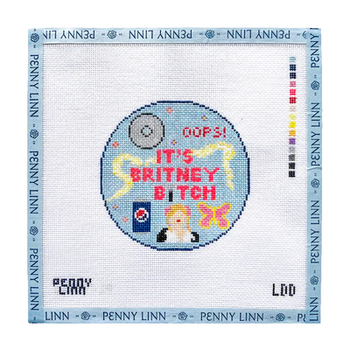 IT'S BRITNEY 4" x 4" 18 Mesh LAZY DOODLE DESIGNS