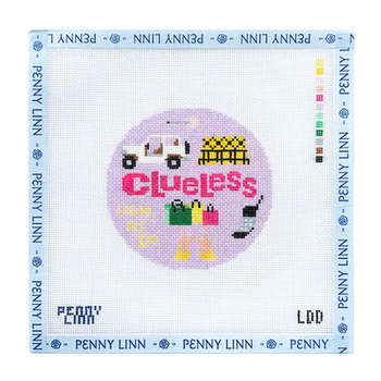 CLUELESS ROUND 4" x 4" 18 Mesh LAZY DOODLE DESIGNS