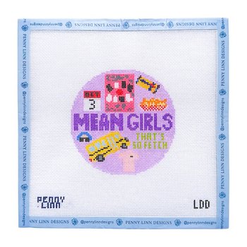 MEAN GIRLS 4" x 4 18 Mesh LAZY DOODLE DESIGNS