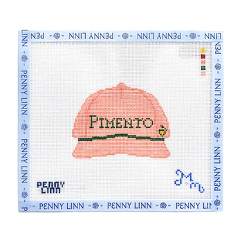 GOLF HAT PIMENTO 3.6" x 4" 18 Mesh MARIE & MAXWELL