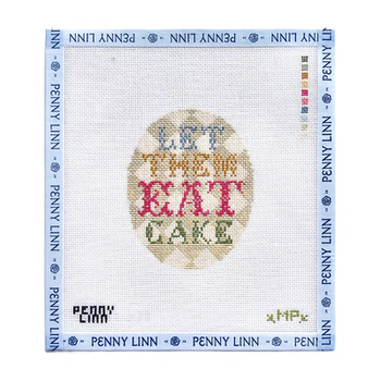 MARIE ANTIONETTE LET THEM EAT CAKE 4.2" x 3.3" 18 Mesh MP STITCHERY