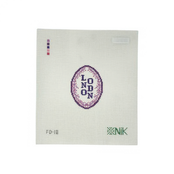 FLEUR DE LONDON 3" x 2.2" 18 Mesh NIKSTITCH