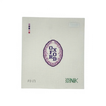 FLEUR DE OXFORD 3" x 2.2" 18 Mesh NIKSTITCH