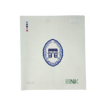 FLEUR DE TRIOMPHE 3" x 2.2" 18 Mesh NIKSTITCH