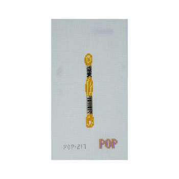 POP-217 FLOSS YELLOW 4.33 x 0.44" 18 Mesh POP NEEDLE ARTS