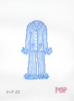 POP-20 BLUE PAJAMAS 5.25" x 2.9" 18 Mesh POP NEEDLE ARTS