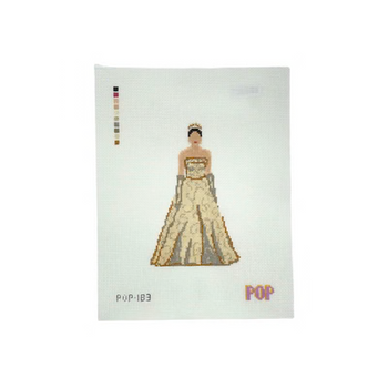 POP-183 PRINCESS OF GENOVIA 5.39" x 3.39" 18 Mesh POP NEEDLE ARTS