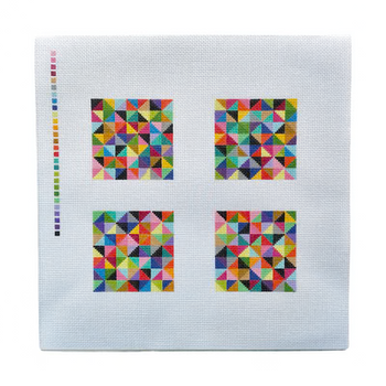 KALEIDOSCOPE COASTER SET 13 10" x 10" 13 Mesh TEW DESIGNS