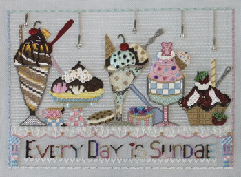 DRINK   Ice Cream Sundae 9” x 13” Mesh Sew Much Fun