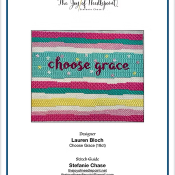 GUB-19 Choose Grace 6.75w x 5.25h 18 Mesh With Stitch Guide LAUREN BLOCH DESIGNS