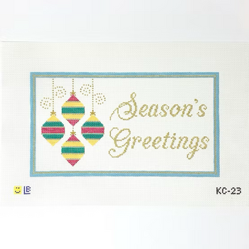 KC-23 Season's Greetings, 13m 13w x 7h  13 Mesh LAUREN BLOCH DESIGNS