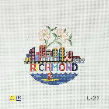 L-21 Richmond - Dogwood 4.5" Round 18 Mesh LAUREN BLOCH DESIGNS