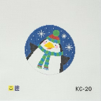 KC-20 Playful Penguin 4" Round 18 Mesh LAUREN BLOCH DESIGNS