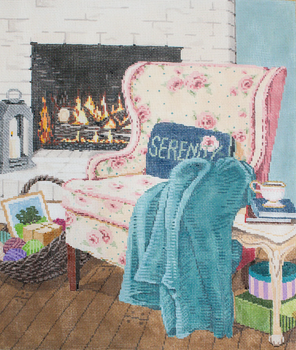 Serenity 13.25 x 14 18 Mesh Once In A Blue Moon By Sandra Gilmore 18-1324