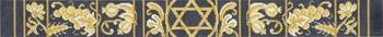 ATARAH JT080C Tapestry Star 3" x 30" 13 Mesh Two A T Design Judaic Designs by Tonya