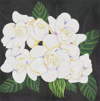 ED-8996 Giant Jungle Gardenias 14” x 14” 13 Mesh Halloween Dede's Needleworks