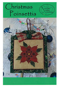 Christmas Poinsettia 57w x 57h by Boulder Valley Stitching 26-1616