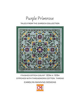 Purple Primrose 123w x 123h by CM Designs 26-1574