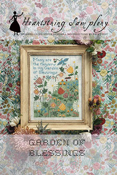 Garden Of Blessings 118w x 151h by Heartstring Samplery 26-1442