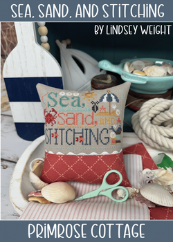 Sea Sand And Stitching 74w x 52h by Primrose Cottage Stitches 26-1558