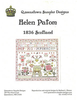 Helen Patom 1836 Scotland 276w x 266h by Queenstown Sampler Design 26-1309