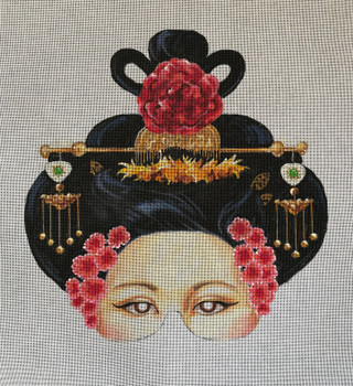 People PE261 Chinese Woman mask 12 x 12  18 Mesh Colors of Praise