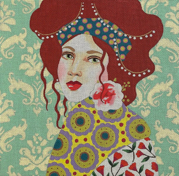 People PE239B lady w mint bkgd (13M)	14 x 14  13 Mesh Colors of Praise