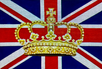 Miscellaneous MC420T Traditional British Flag w Crown 16 x 11 13 Mesh Colors of Praise