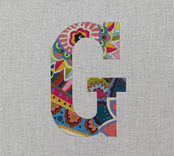 LE156 LETTER G 6" 18 Mesh Colors of Praise