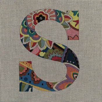 LE156 LETTER S 6" 18 Mesh Colors of Praise