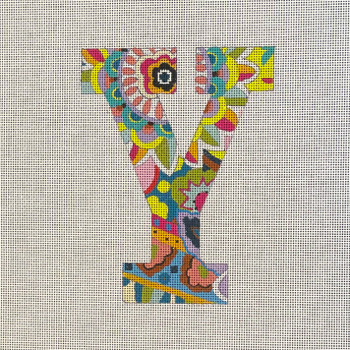 LE156 LETTER Y 6" 18 Mesh Colors of Praise
