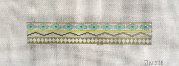 Jewelry JW378 Green Geometric Bracelet 7 x 1.25 18 Mesh Colors of Praise