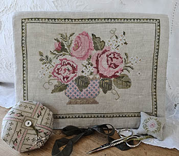 Peony Pocket And Accessories by Samplers Not Forgotten 26-1314