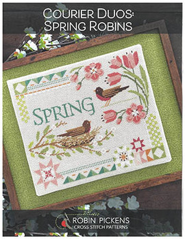 Courier Duos - Spring Robins 150w x 121h by Robin Pickens INC 26-1649