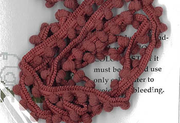 Sweeney Red Mini Pom Pom 1yd by Dames Of The Needle D-247