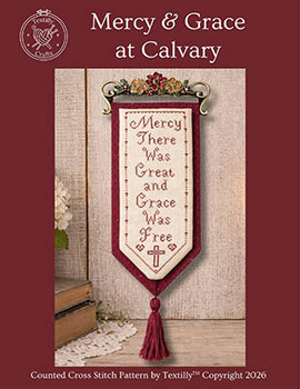 Mercy & Grace At Calvary 50w x 136h by Textilly Crafts 26-1425