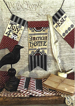 American Home 48w x 52h by Primitive Hare 26-1823