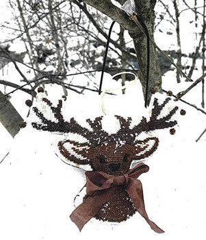 Oh Deer 95w x 83h by Primitive Hare 26-1824