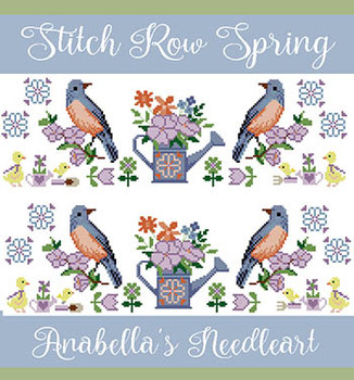 Stitch Row Spring (Birds & Ducks) 190w x 61h by Anabella's 26-1903