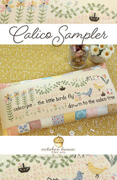 Calico Sampler 315w x 82h by October House Fiber Arts 26-1342
