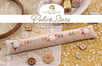 Calico Stars 145w x 21h by October House Fiber Arts 26-1343