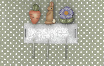 Carrot Party Pins by Puntini Puntini 26-1673