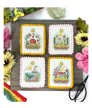 Summer In 4 Bottles 38w x 48h by Tiny Modernist Inc 26-1699