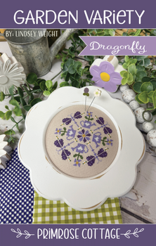 Garden Variety Dragonfly Stitch Count: 57 × 57 by Primrose Cottage Stitches 26-1803